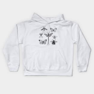 Moths & Butterflies & Insects Kids Hoodie